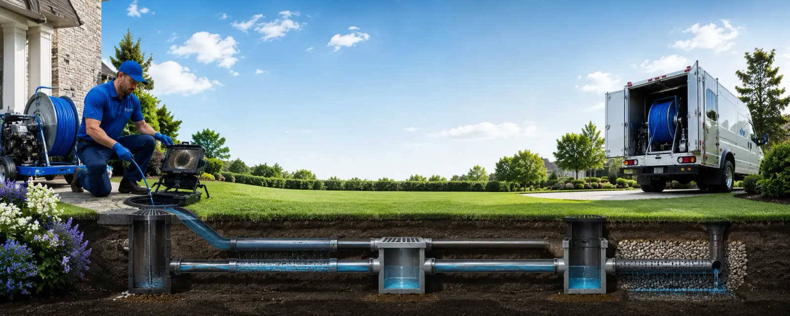 Outdoor drain cleaning information for Dry Run, PA